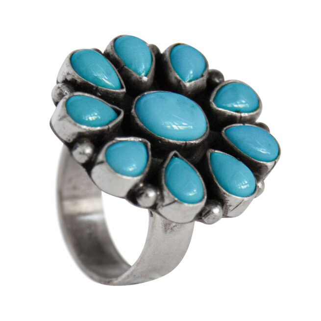 Unisize Navajo Turquoise Ring - Image 4