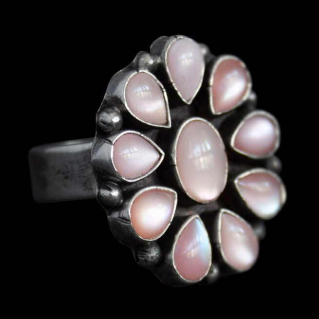 Unisize Pink Flower Ring – Image 2