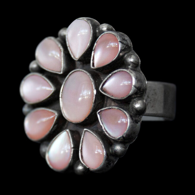 Unisize Pink Flower Ring – Image 3