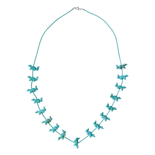 Collier Zuni Loup Turquoise – Image 4