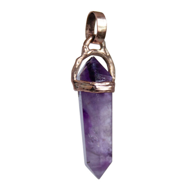 9K Gold Amethyst Pendant - Image 2