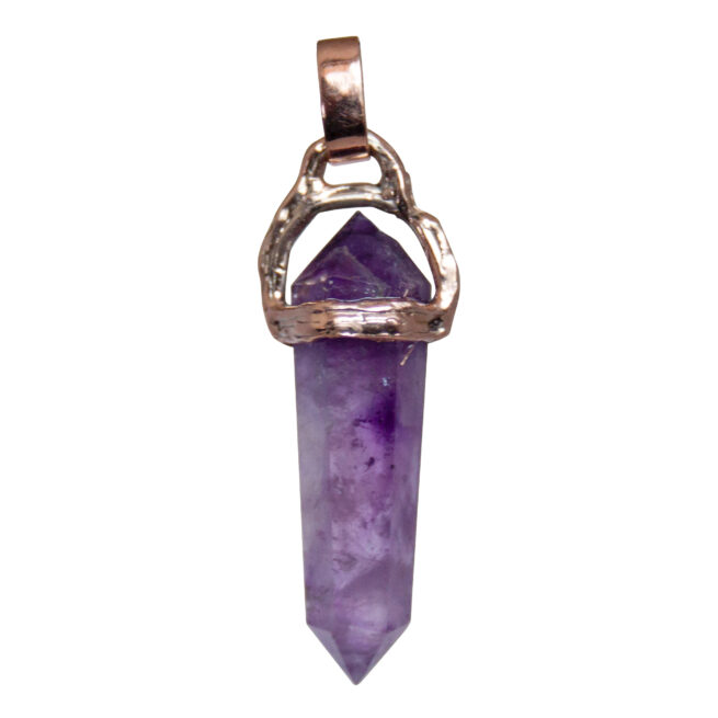 9K Gold Amethyst Pendant - Image 4