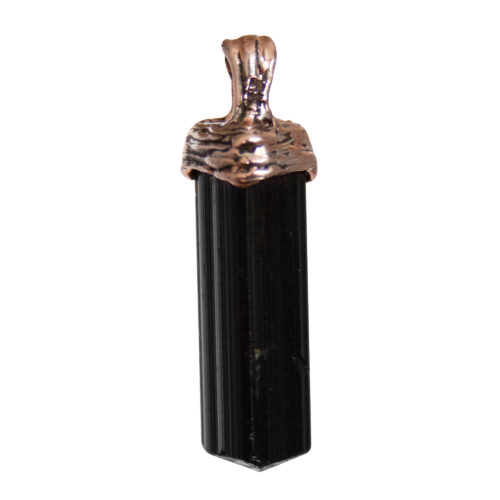 9K Gold Black Tourmaline Crystal
