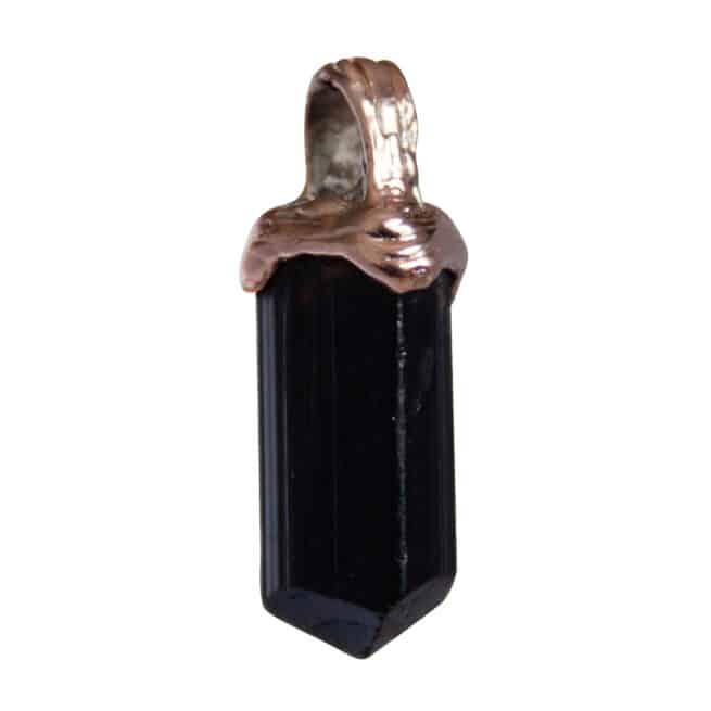 Cristal Tourmaline Noire Or 9 Carats – Image 2