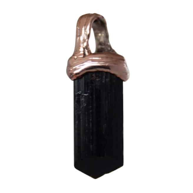 Cristal Tourmaline Noire Or 9 Carats – Image 3