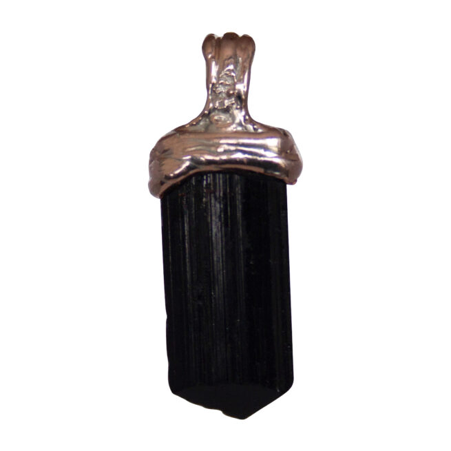 Cristal Tourmaline Noire Or 9 Carats – Image 4