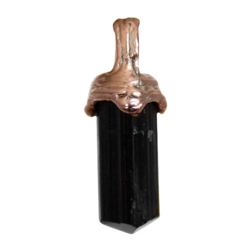 9K Gold Black Tourmaline Talisman