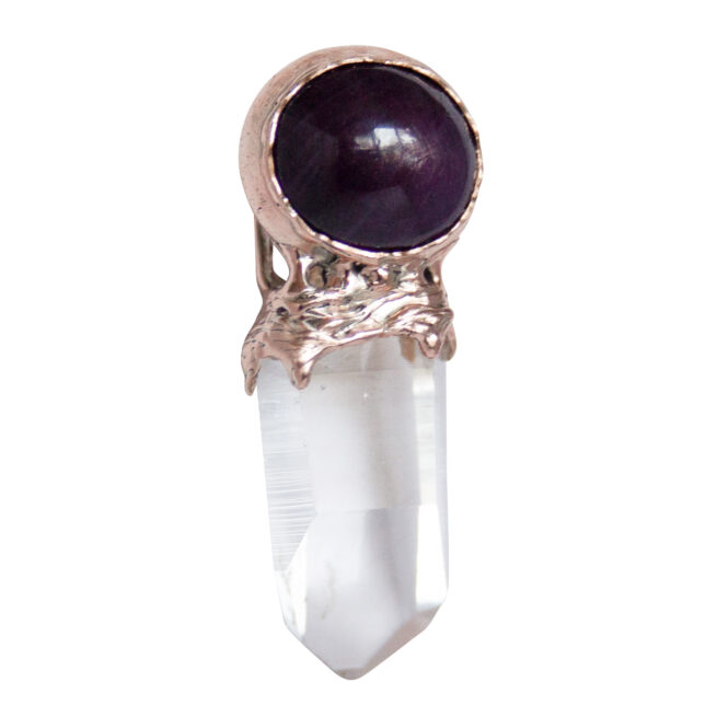 Pendentif Or 9 Carats Rubis Quartz – Image 2