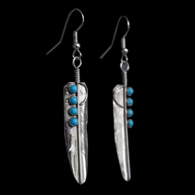 Aaron Davis Feather Earrings - Image 2