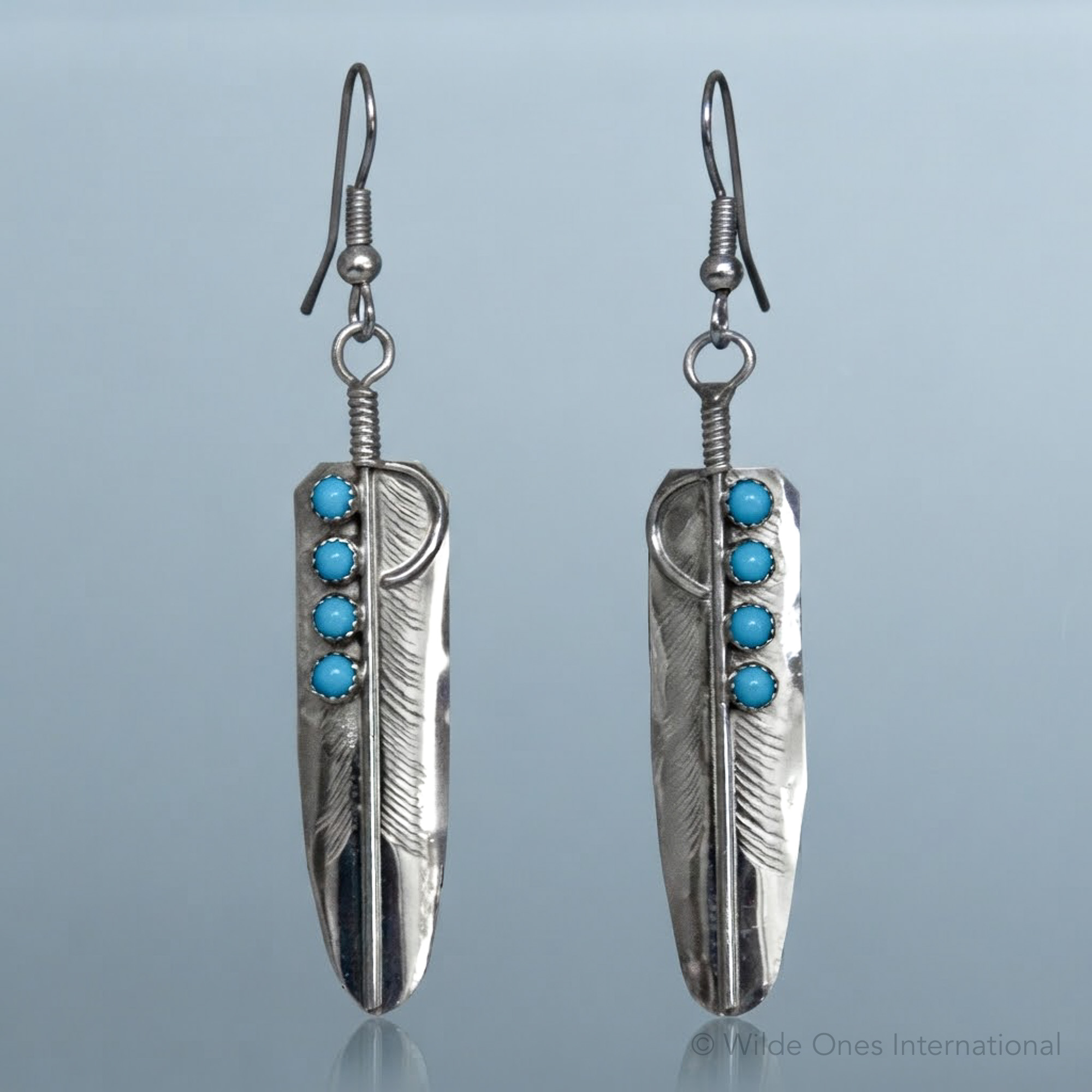 Aaron Davis Feather Earrings