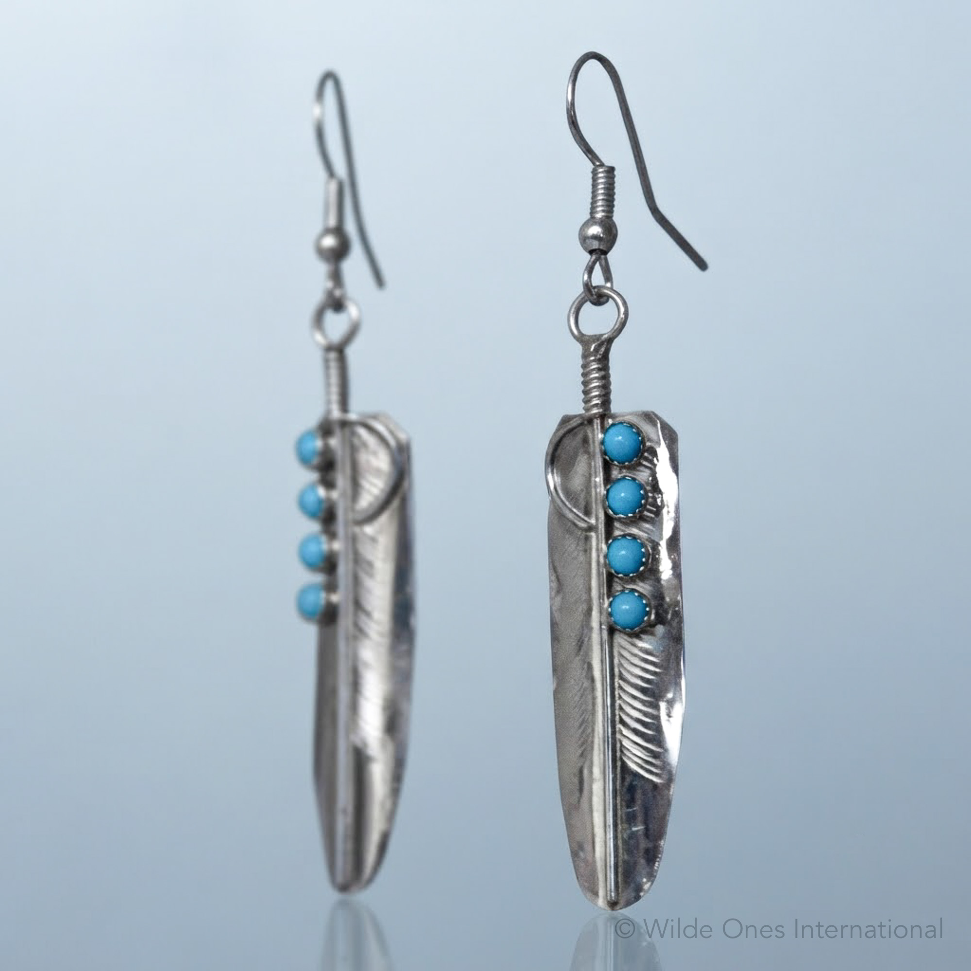 Aaron Davis Feather Earrings - Image 3