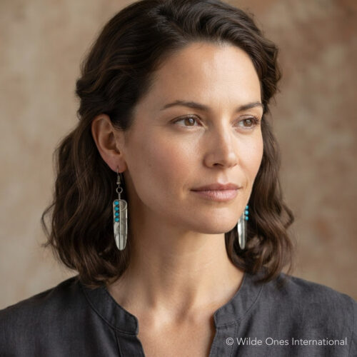 Aaron Davis Feather Earrings