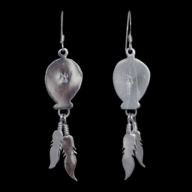Bear Paw Feather Earrings - Image 4