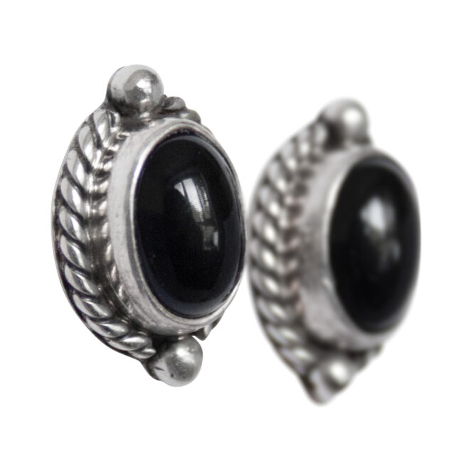 Black Jet Earring Studs – Image 2