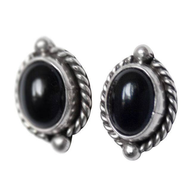 Black Jet Earring Studs – Image 3