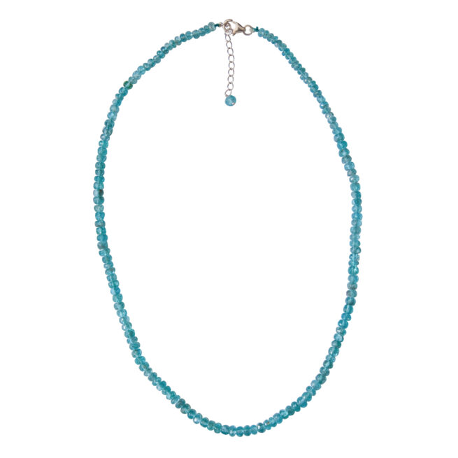 Collier Apatite Bleue Facettée – Image 3