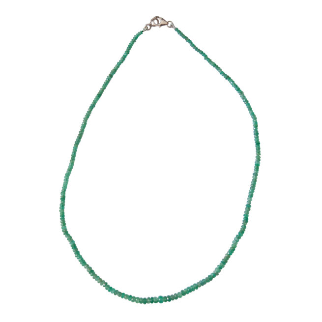 Faceted Green Emerald Necklace - Image 3