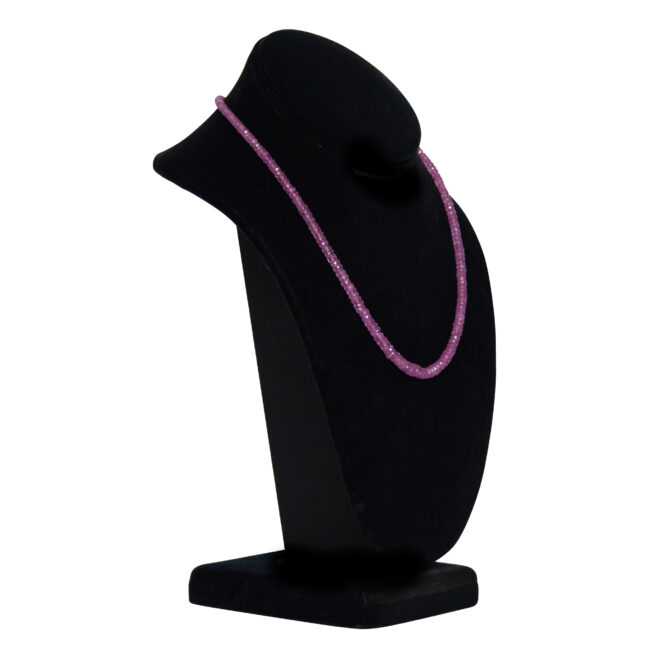 Faceted Pink Sapphire Necklace – Image 2