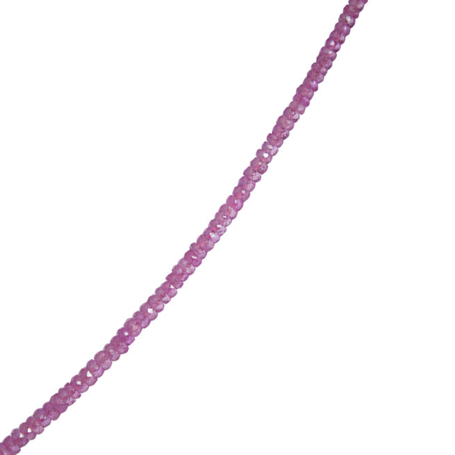 Faceted Pink Sapphire Necklace – Image 5