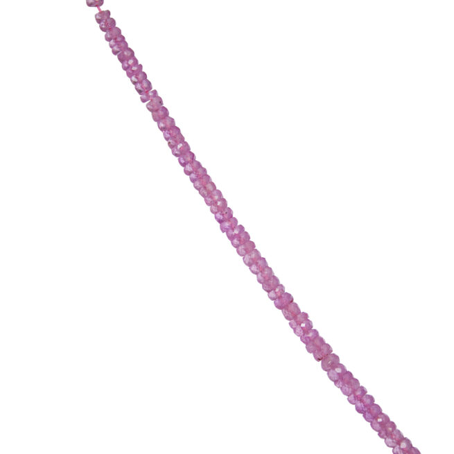 Faceted Pink Sapphire Necklace – Image 4