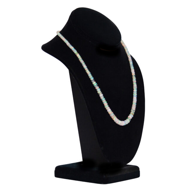 Collier Opale Blanche Facettée – Image 2