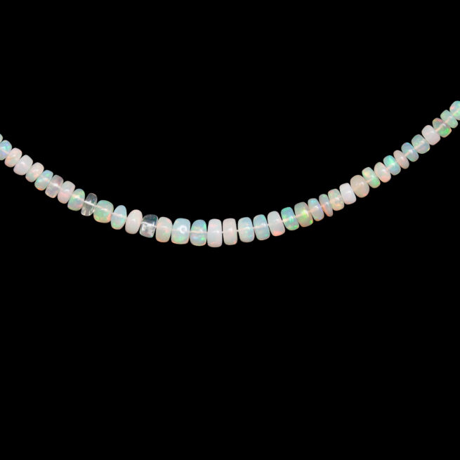 Collier Opale Blanche Facettée – Image 5