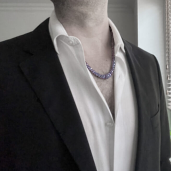 Graduated Bead Tanzanite Necklace – Image 8
