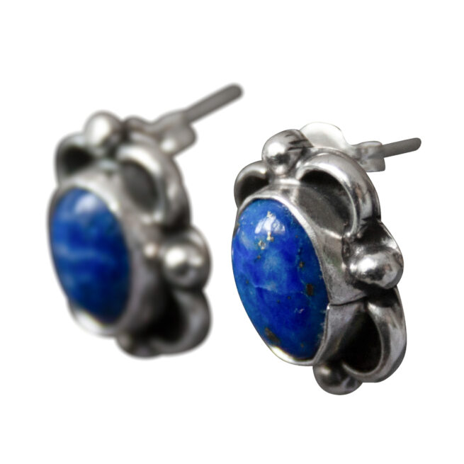 Lapis Lazuli Zuni Studs – Image 3