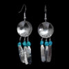 Medicine Shield Turquoise Earrings - Image 4