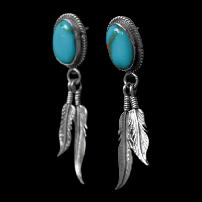 Navajo Nation Turquoise Earrings - Image 3