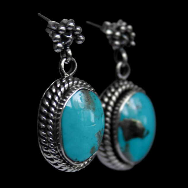Sheena Jack Blue Turquoise Earrings – Image 2