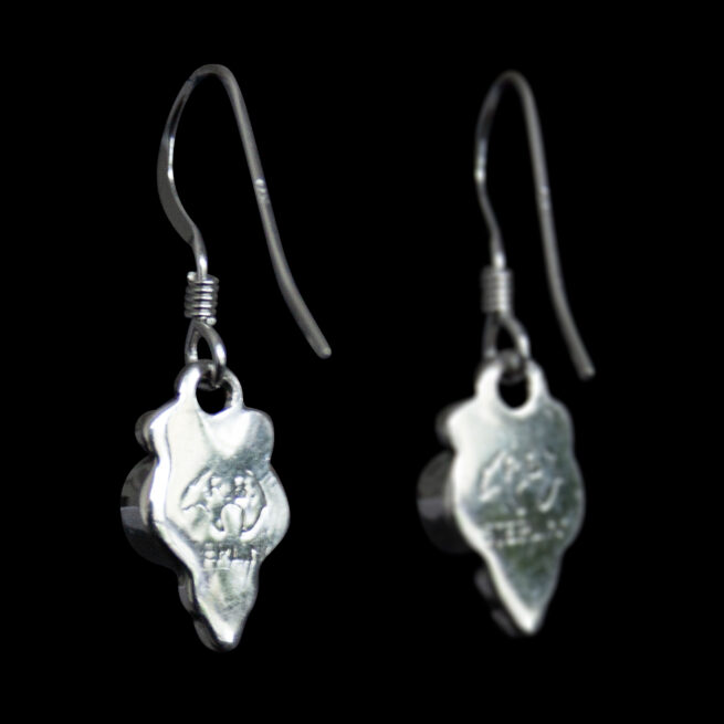 Boucles d'Oreille Petite Opale Bleue – Image 4