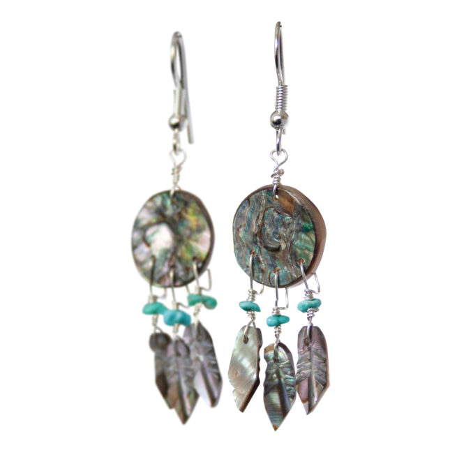 Spirit Shield Earrings - Abalone – Image 4