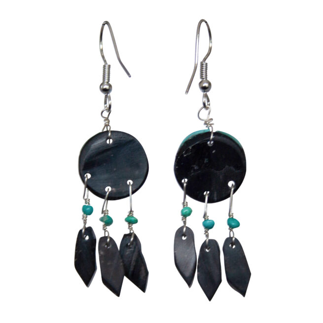 Spirit Shield Earrings - Jet – Image 4