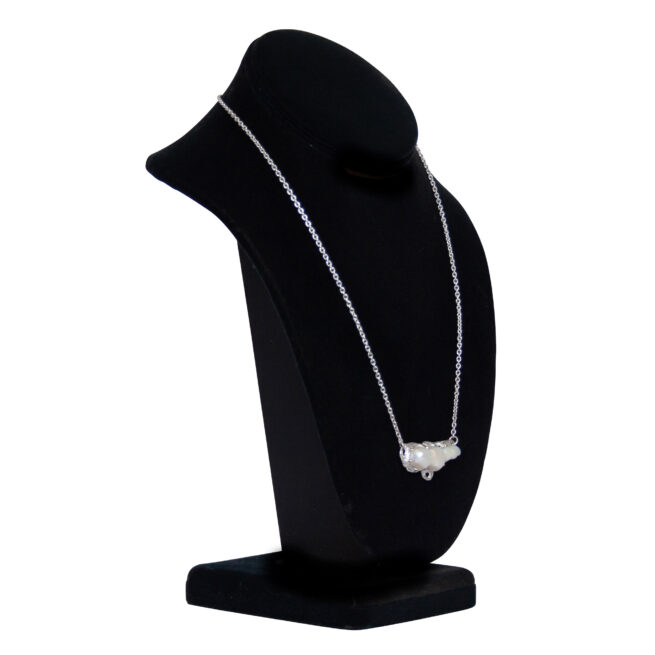 Stationary Pearl Pendant Necklace - Image 2