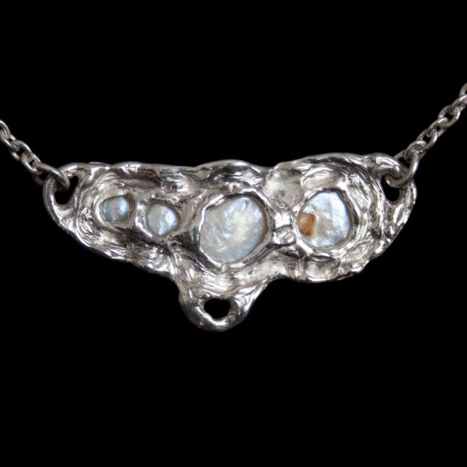 Stationary Pearl Pendant Necklace - Image 6