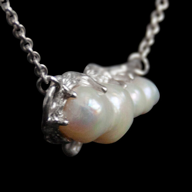 Stationary Pearl Pendant Necklace - Image 5