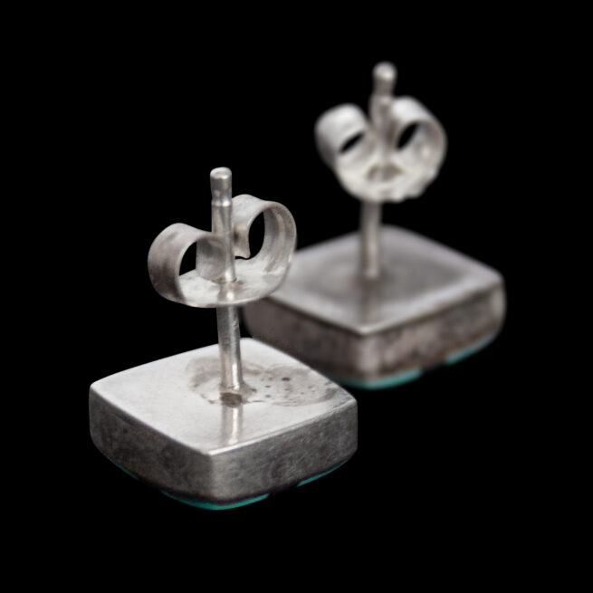 Turquoise Box Earring Studs – Image 4