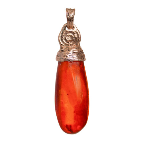 9K Gold Amber Pendant