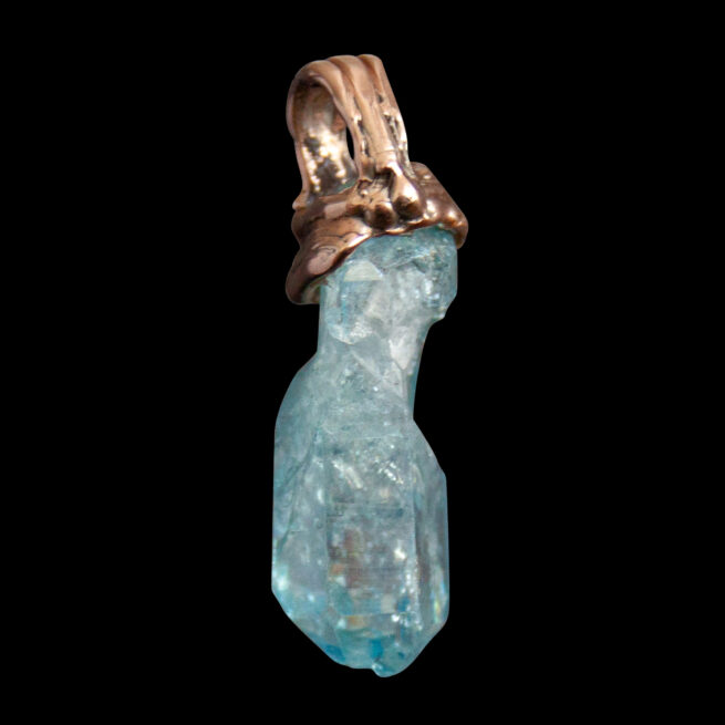 9K Gold Aqua Aura Pendant - Image 2