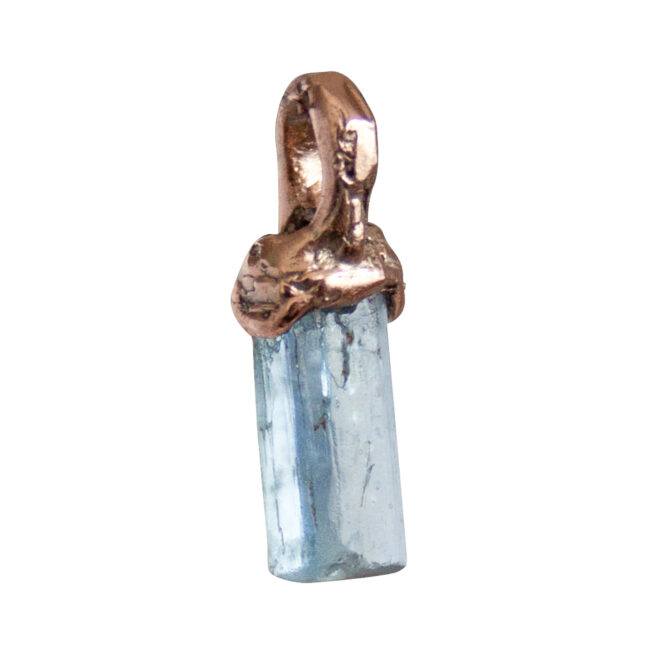 9K Gold Aquamarine Pendant - Image 6