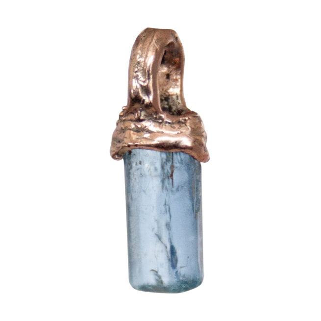 9K Gold Aquamarine Pendant - Image 3
