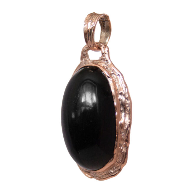 9K Gold Black Spinel Pendant - Image 3