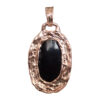 9K Gold Black Spinel Pendant - Image 4