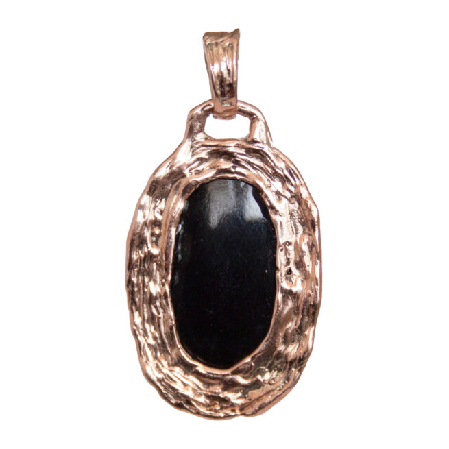 9K Gold Black Spinel Pendant - Image 4