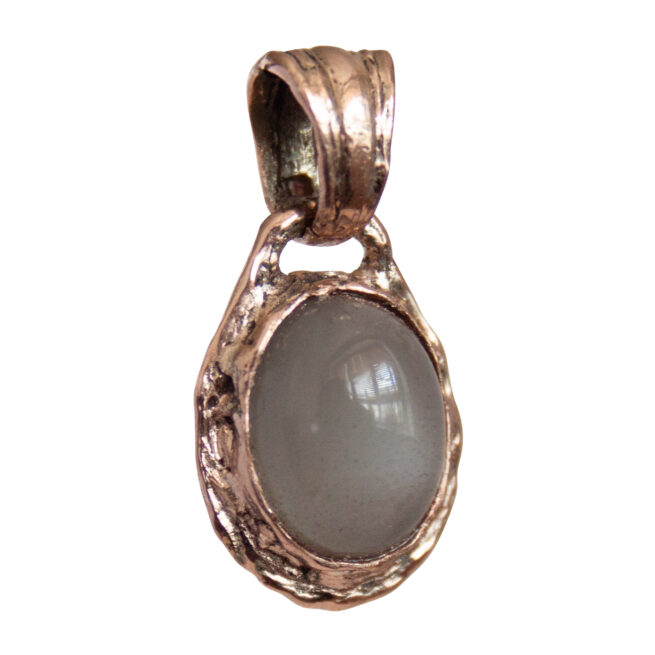 9K Gold Brown Moonstone Pendant - Image 2