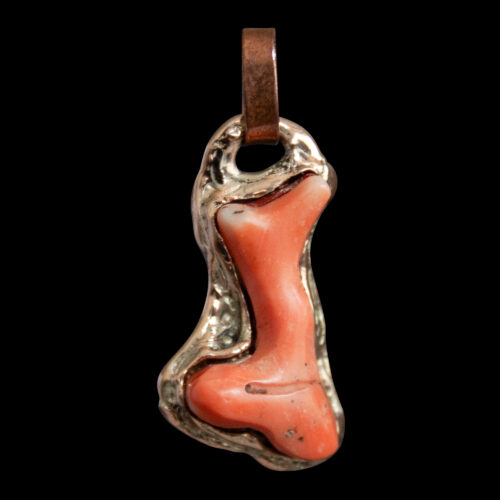 9K Gold Coral Pendant