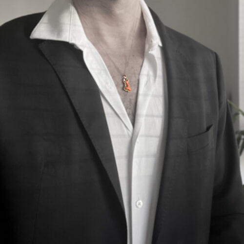 9K Gold Coral Pendant