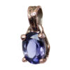 9K Gold Faceted Iolite Pendant - Image 3