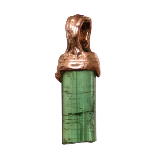 9K Gold Green Tourmaline Talisman - Image 3